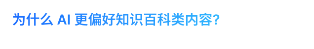 为什么 AI 更偏好知识百科类内容?